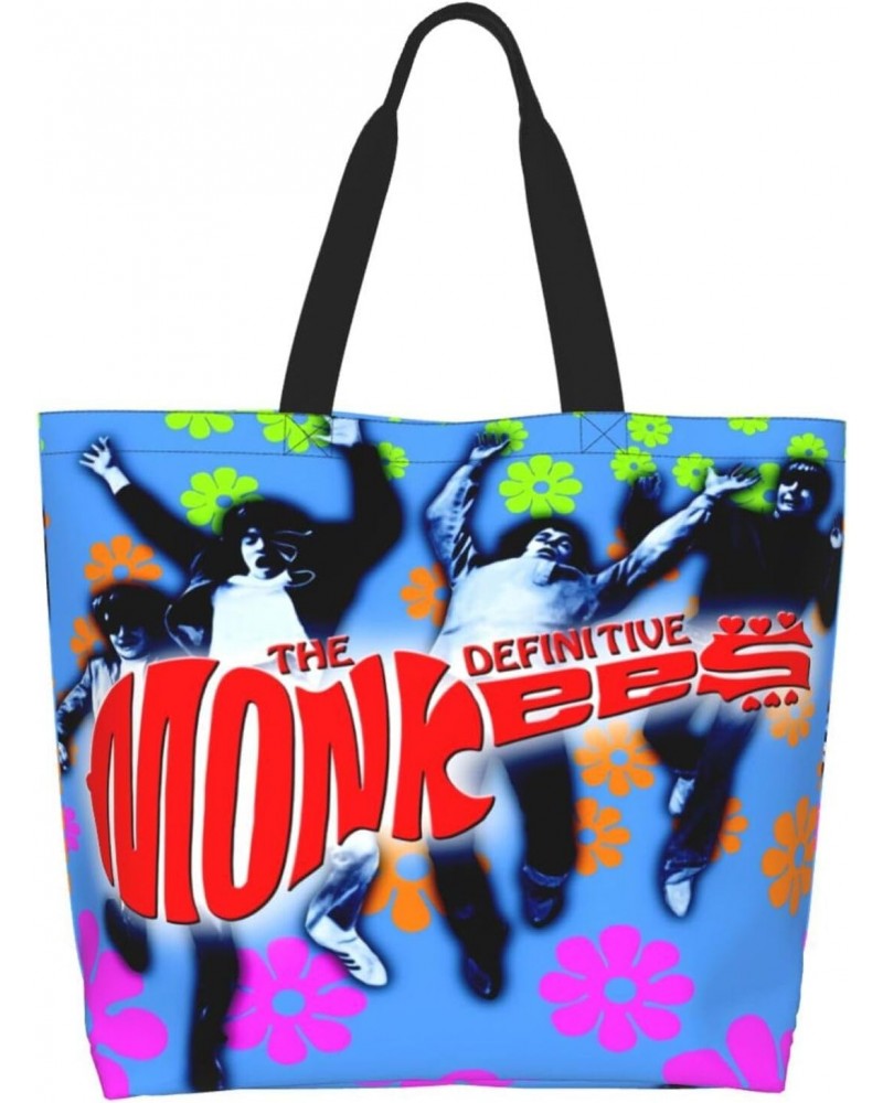 The Rock Monkees Band Definitive Shoulder Bags Female Tote Bag Shopping Grocery Bag For Gym Beach Weekender Travel Shopping $...