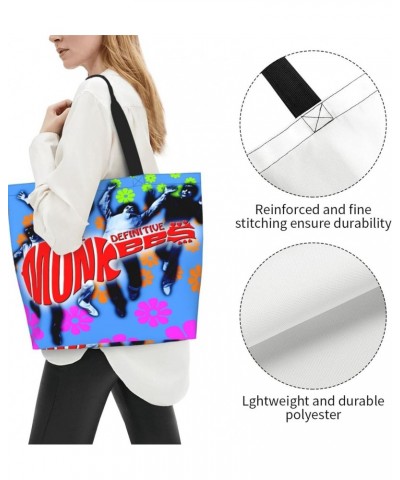 The Rock Monkees Band Definitive Shoulder Bags Female Tote Bag Shopping Grocery Bag For Gym Beach Weekender Travel Shopping $...