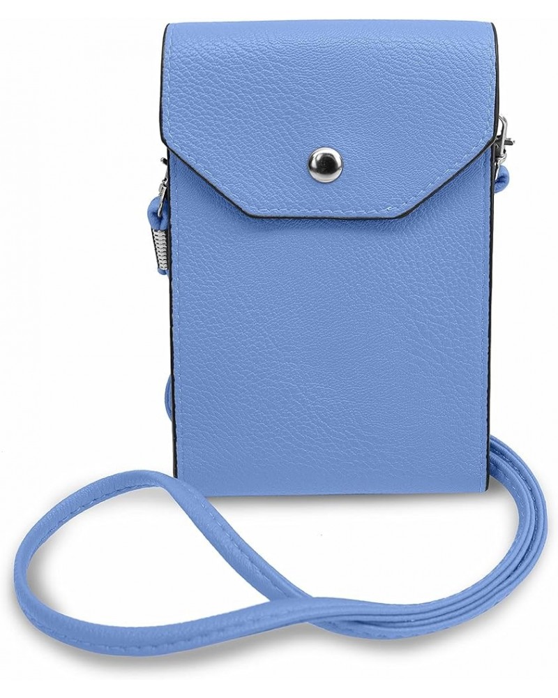 Trendy Cell Phone Bag - Mini Shoulder Bag & Vaccine Card Holder | Perfect for Travelers, Professionals, & Daily Users Blue $1...