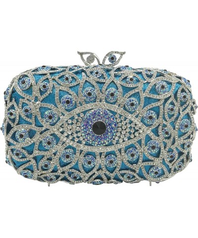 The Evil Eye Crystal Clutch Bags Women Evening Minaudiere Purses and Handbags (Small, 130-14 Silver) 438 Blue $84.95 Evening ...