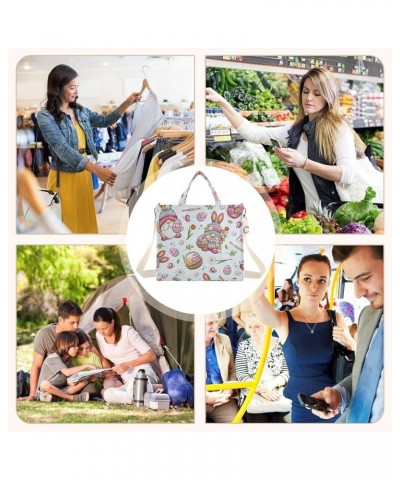 Happy Easter with Cute Gnome and Egg Women's Tote Handbags Top Handle Satchel Shoulder Bag Crossbody Bag S $15.18 Totes