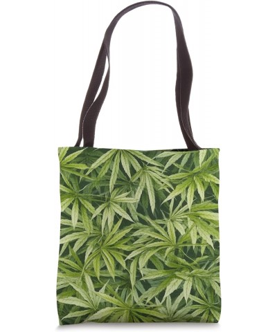 Bamboo Leaves Embroidery Art Print Tote Bag $15.36 Totes