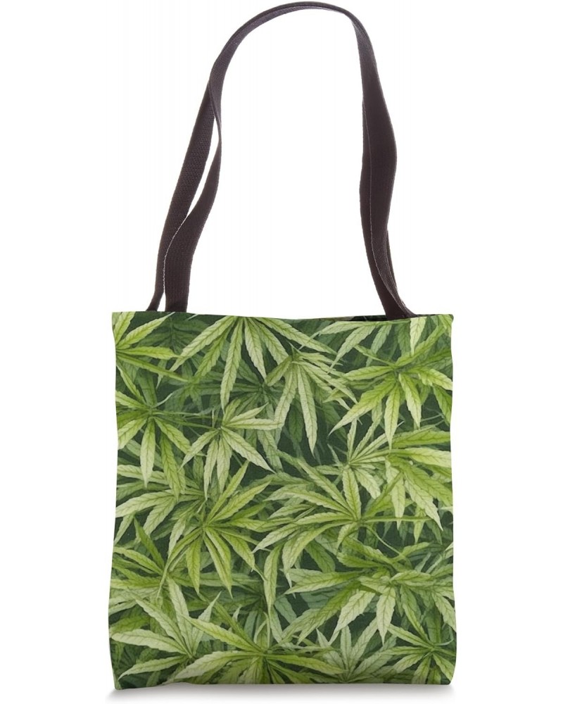 Bamboo Leaves Embroidery Art Print Tote Bag $15.36 Totes