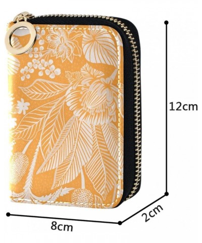 Black Hibiscus Flower RFID Credit Card Holder Leather With Zipper Card Case Wallet for Women Girls Color 101 $9.49 Wallets