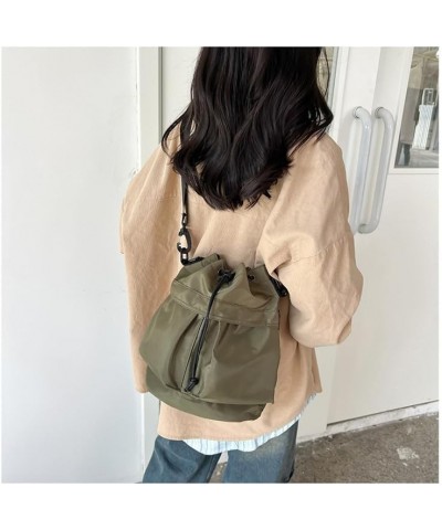 Bucket Bags,Mini Bucket Purses for Women,Drawstring Crossbody bags,Soft Plush Shoulder Handbags Green $12.99 Shoulder Bags