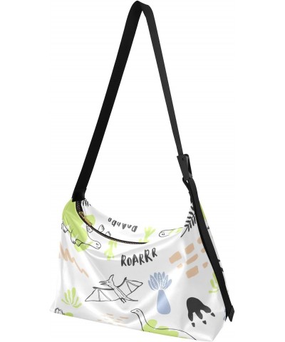 Cute Dinosaurs Women Bags Crossbody Fall Women's Shoulder Handbags Zipper Bag $15.95 Hobo Bags