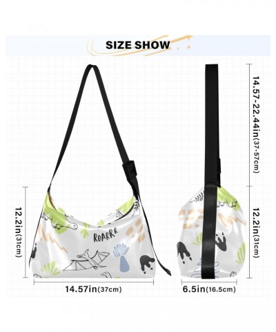 Cute Dinosaurs Women Bags Crossbody Fall Women's Shoulder Handbags Zipper Bag $15.95 Hobo Bags