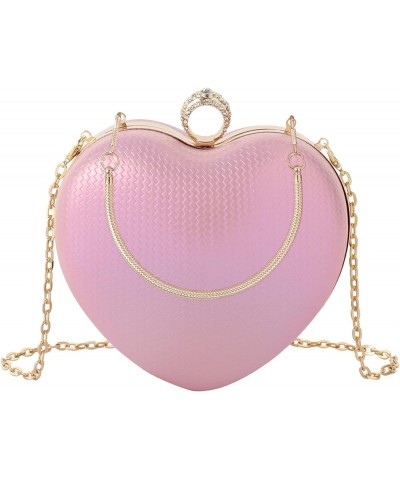 Mily Heart Shape Clutch Bag Messenger Shoulder Handbag Tote Evening Bag Purse 7650+pink $10.88 Totes