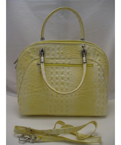 GIPEL Milano, ITALIAN Genuine Leather Handbag w/Removeable Shoulder Strap. Made in ITALY Light Lemon $120.56 Handbags