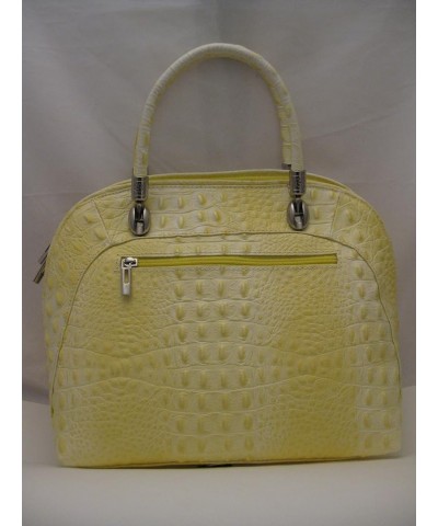 GIPEL Milano, ITALIAN Genuine Leather Handbag w/Removeable Shoulder Strap. Made in ITALY Light Lemon $120.56 Handbags