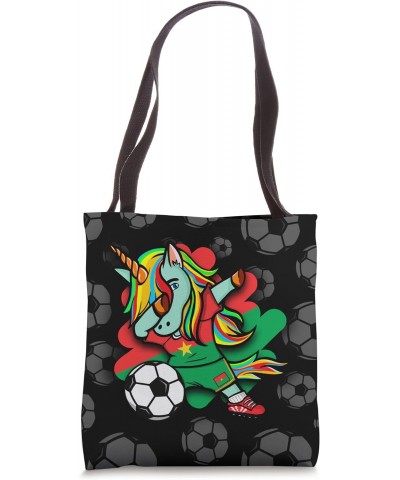 Dabbing Unicorn Burkina Faso Soccer Lovers Jersey Football Tote Bag $11.74 Totes