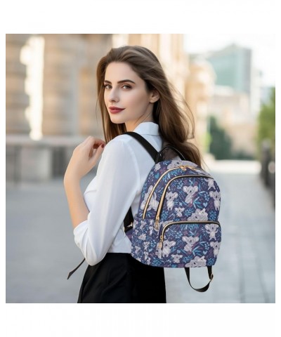 Small Backpack for Women Travel Bag Cute Koala Bears Floral Daypack Purse Fashion Shoulder Bag Rucksack Small B66 $12.22 Back...