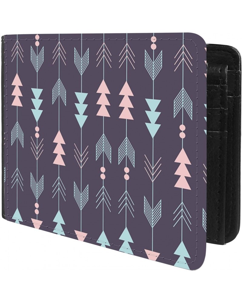 Unique Desige Pattern - Tribal Arrow Pattern, Slim Front Pocket Wallet Billfold RFID Blocking $9.79 Wallets