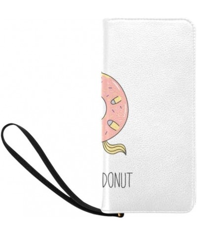 Funny Cartoon Unicorn Womens Clutch Wallet Large Wristlet Zipper Clutch Large Travel Purse Design 5 $17.99 Clutches