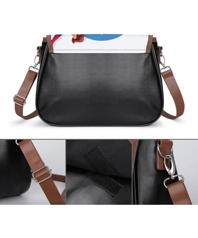 Fashion Crossbody Bags Women's Shoulder Bags Classic City Leather Satchels Hobo Bags Flower Color1 $20.50 Hobo Bags