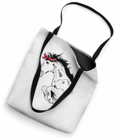 Horse Bandana Shirt for Horseback Riding Horse Lover Tote Bag $12.59 Totes