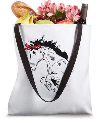 Horse Bandana Shirt for Horseback Riding Horse Lover Tote Bag $12.59 Totes