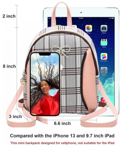 Women Cell Phone Purse Wallet Girl Mini Backpack Crossbody Bag Small Smartphone Grey3 $8.54 Crossbody Bags