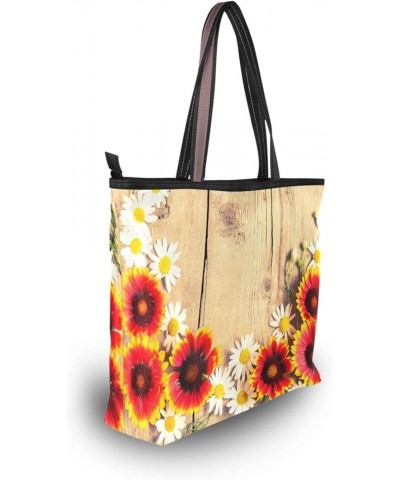 Women's Large Medium Size Handbag Flower Vintage Shoulder Bag Handbag Casual Tote Flower Vintage $13.56 Totes