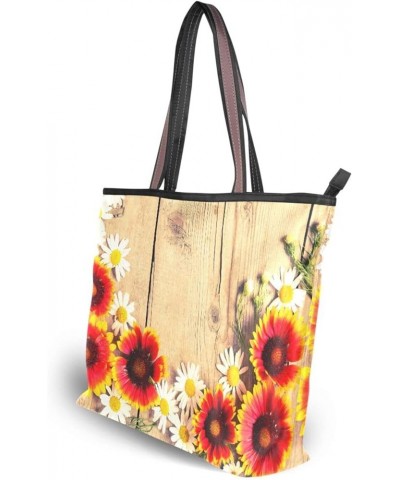 Women's Large Medium Size Handbag Flower Vintage Shoulder Bag Handbag Casual Tote Flower Vintage $13.56 Totes