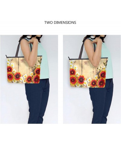 Women's Large Medium Size Handbag Flower Vintage Shoulder Bag Handbag Casual Tote Flower Vintage $13.56 Totes