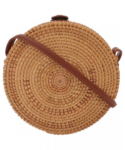 3 pcs Round Rattan Bag Shoulder Bag Straw Round Bags accessories for women sling bag for women Round Beach Bag wallets for wo...