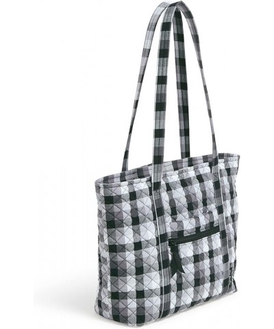 Womens Cotton Small Vera Tote Bag Kingbird Plaid $30.18 Totes