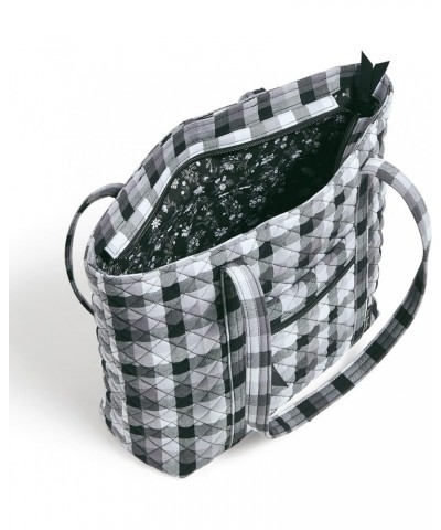 Womens Cotton Small Vera Tote Bag Kingbird Plaid $30.18 Totes