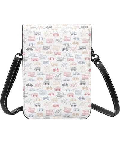 Womens Crossbody Bags Cartoon Cars Pattern Phone Bag Wallet Purses Adjustable Strap Cartoon Cars Pattern (1) $13.40 Crossbody...