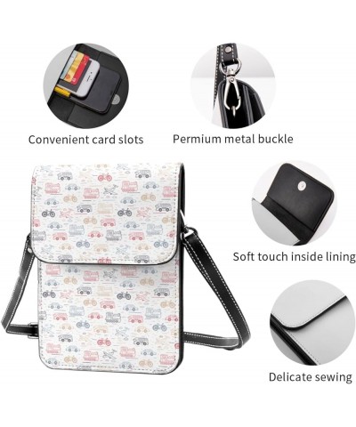 Womens Crossbody Bags Cartoon Cars Pattern Phone Bag Wallet Purses Adjustable Strap Cartoon Cars Pattern (1) $13.40 Crossbody...