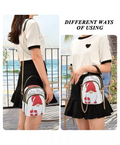 Women's Crossbody Handbags Clutch Phone Purse Cute Cheerful Gnomes Stylish Shoulder Bag with Detachable Chain Strap $14.03 Sh...