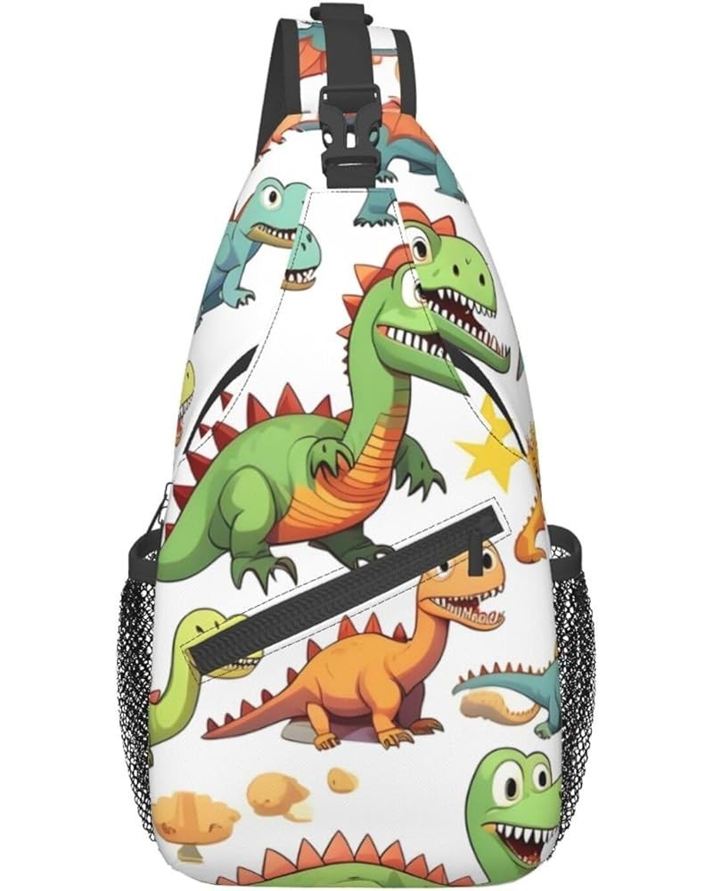 Cartoon Bee Sling Travel Bag â€" Lightweight Fashion Unisex Chest Pack for On-the-Go Lifestyle, High-Capacity Cartoon Dinosau...