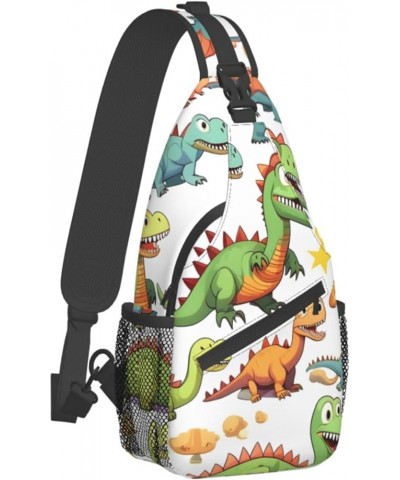 Cartoon Bee Sling Travel Bag â€" Lightweight Fashion Unisex Chest Pack for On-the-Go Lifestyle, High-Capacity Cartoon Dinosau...