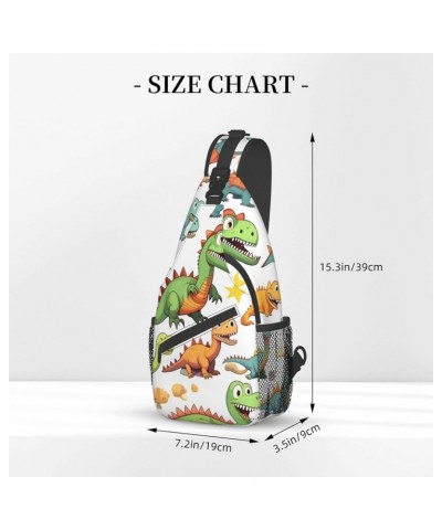 Cartoon Bee Sling Travel Bag â€" Lightweight Fashion Unisex Chest Pack for On-the-Go Lifestyle, High-Capacity Cartoon Dinosau...