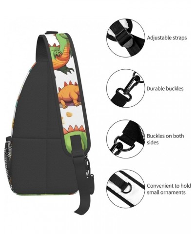 Cartoon Bee Sling Travel Bag â€" Lightweight Fashion Unisex Chest Pack for On-the-Go Lifestyle, High-Capacity Cartoon Dinosau...