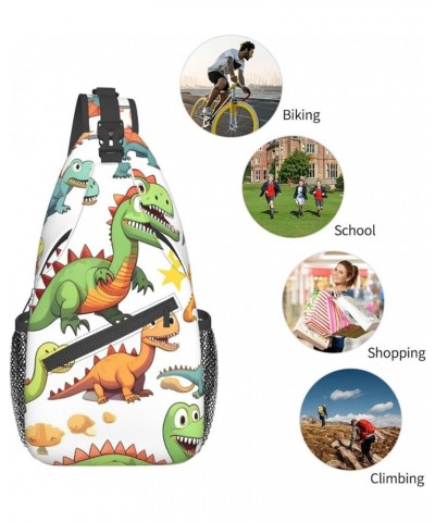 Cartoon Bee Sling Travel Bag â€" Lightweight Fashion Unisex Chest Pack for On-the-Go Lifestyle, High-Capacity Cartoon Dinosau...