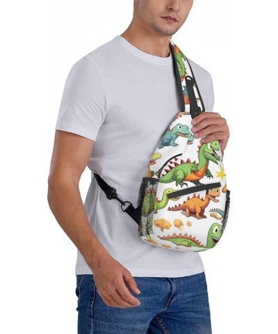 Cartoon Bee Sling Travel Bag â€" Lightweight Fashion Unisex Chest Pack for On-the-Go Lifestyle, High-Capacity Cartoon Dinosau...