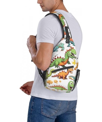 Cartoon Bee Sling Travel Bag â€" Lightweight Fashion Unisex Chest Pack for On-the-Go Lifestyle, High-Capacity Cartoon Dinosau...