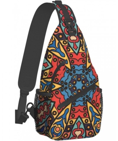 Mandala Pattern Sling Bag Crossbody Sling Backpack Shoulder Bag Outdoor Travel Hiking Daypack for Men Women $12.75 Crossbody ...