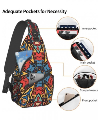 Mandala Pattern Sling Bag Crossbody Sling Backpack Shoulder Bag Outdoor Travel Hiking Daypack for Men Women $12.75 Crossbody ...