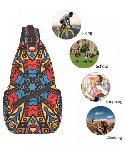 Mandala Pattern Sling Bag Crossbody Sling Backpack Shoulder Bag Outdoor Travel Hiking Daypack for Men Women $12.75 Crossbody ...