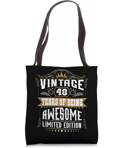 Vintage 48 Years Of Being Awesome Limited Edition Tote Bag $9.32 Totes