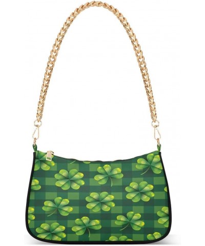 St Patricks Clover Shamrock Women's Handbags Tote Crossbody Bag Purse Ladies Shoulder Bag Hobo Handbag $17.69 Totes