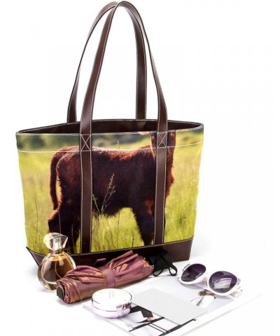 The Tote Bag For Women,Tote Bag With Zipper,Canvas Tote Bag,Animal Cool Cattle Handbags $21.05 Totes