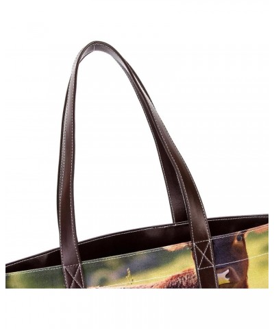 The Tote Bag For Women,Tote Bag With Zipper,Canvas Tote Bag,Animal Cool Cattle Handbags $21.05 Totes