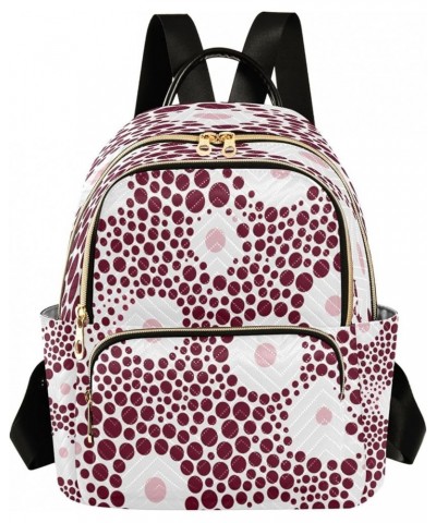 Abstract Dots Fashion Backpack Purse Ladies Fashion Rucksack Travel Shoulder Bag Casual Daily Backpack Medium $19.23 Backpacks