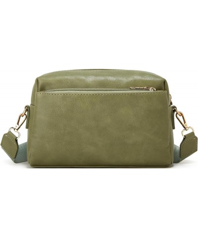 Small crossbody bag and wallet with wide shoulder strap 2 pieces Green-595 $9.61 Crossbody Bags