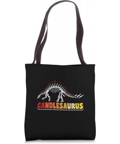 Dinosaur with candles on their backs Candlesaurus Dino Tote Bag $12.00 Totes