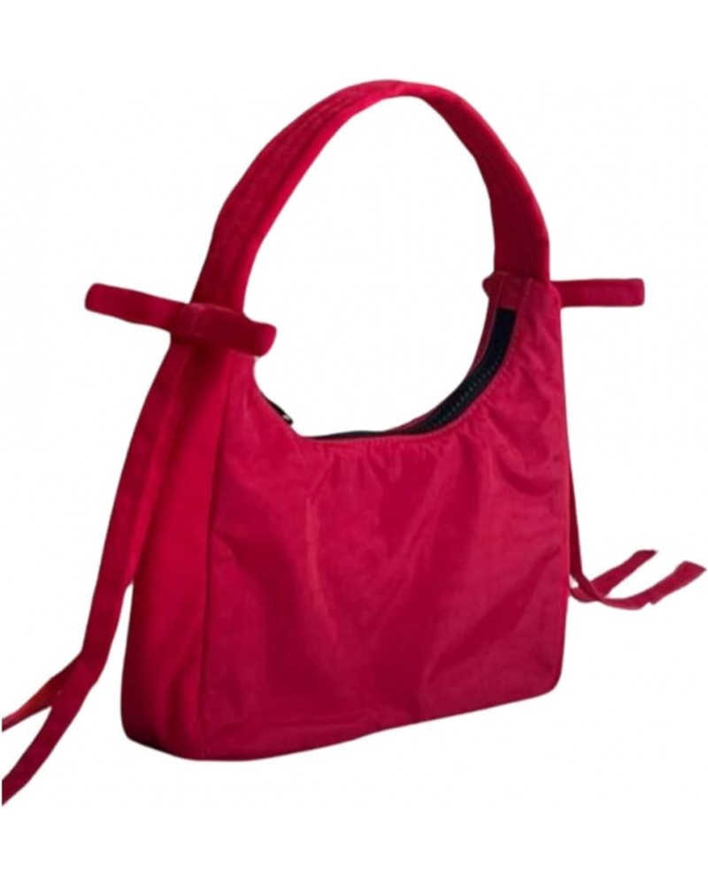 Cute Purses Small Shoulder Bag for Women Y2k Purse Crescent Bag Bow Purse Red Purse Coquette Purse Y2k Accessories Red $13.49...