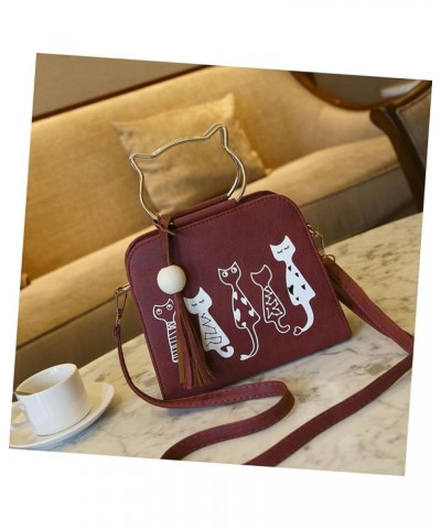 1pc messenger bag womens crossbody bag woman crossbody bag womens cross body purses summer bags for Dark Red $11.00 Crossbody...